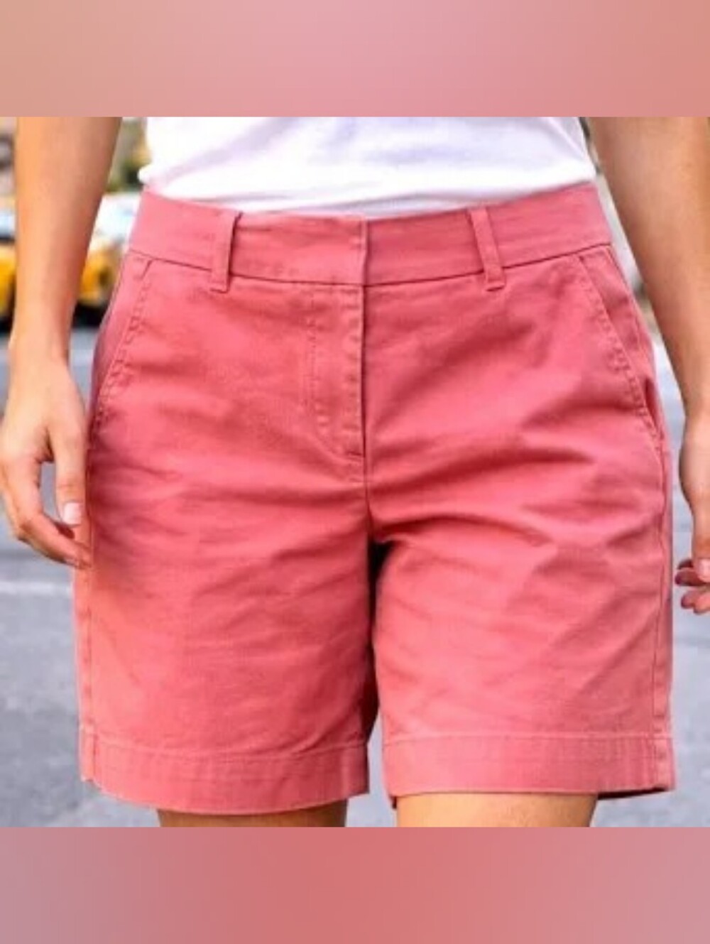 J. Crew Coral Classic Twill Chino Shorts 100% Cotton